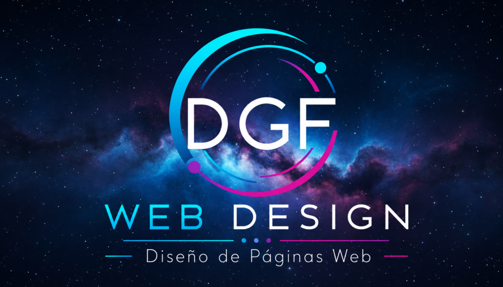 logo DGF WEB DESIGN con Josefin Sans mejorado